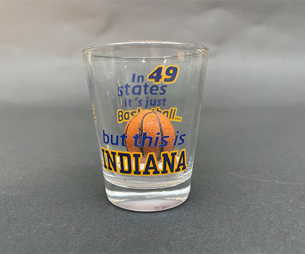 Indiana Basketball Shot Glass