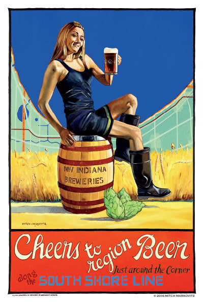Cheers to region Beer Poster