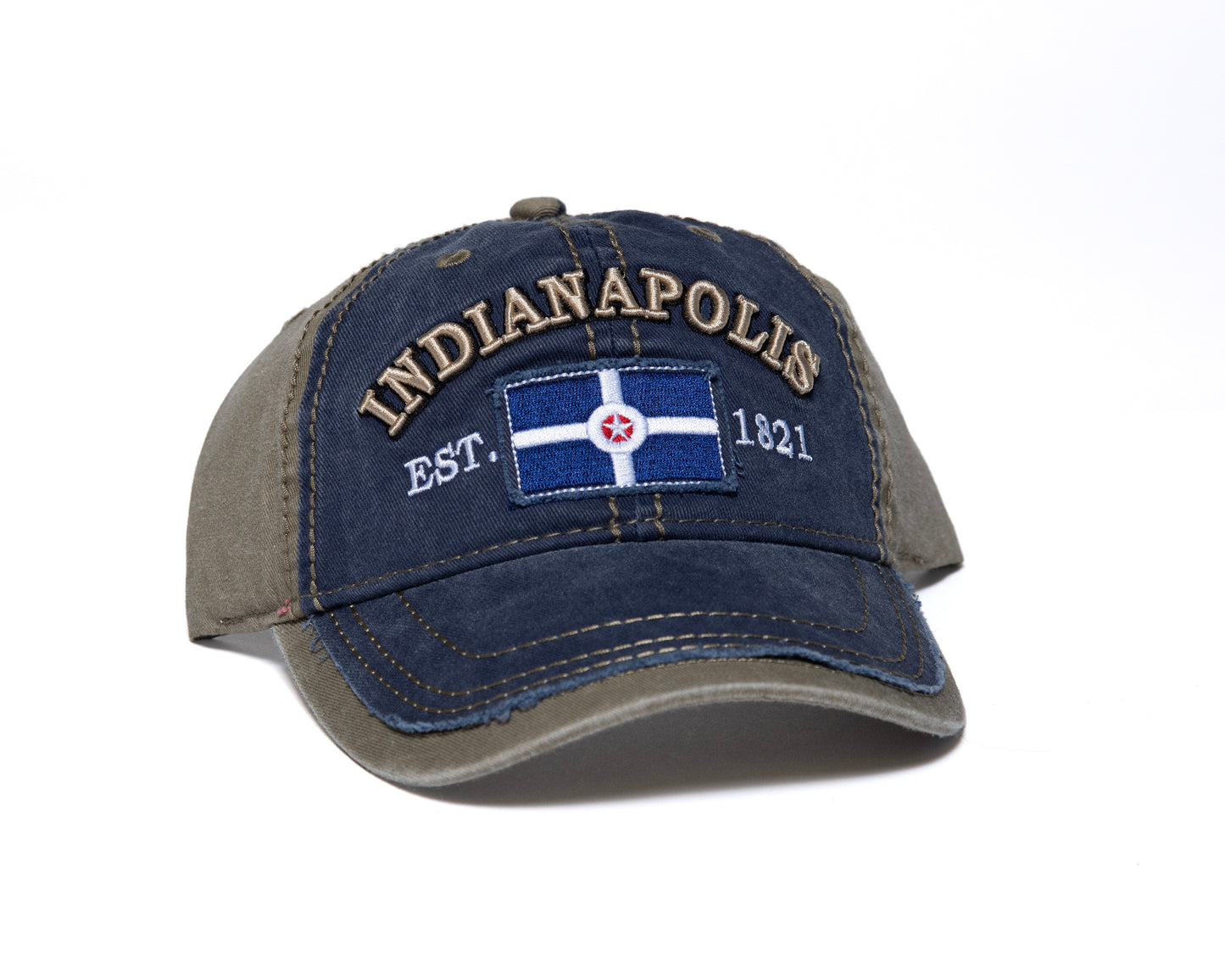 Distressed Blue Indianapolis, Est. 1821 Hat