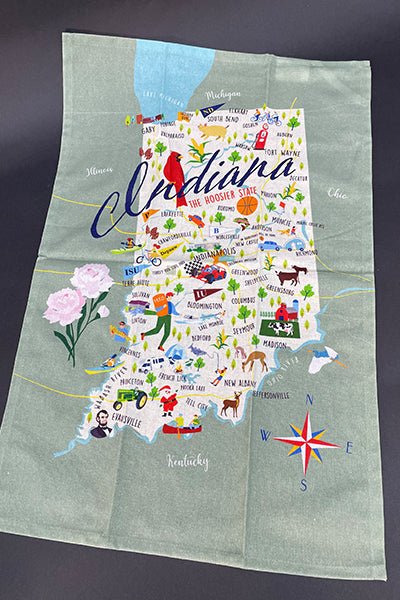Indiana Cotton Tea Towel from Galleyware