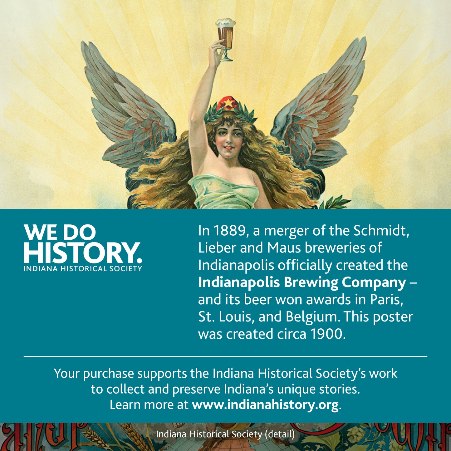 Indianapolis Brewing Company Carded Magnet