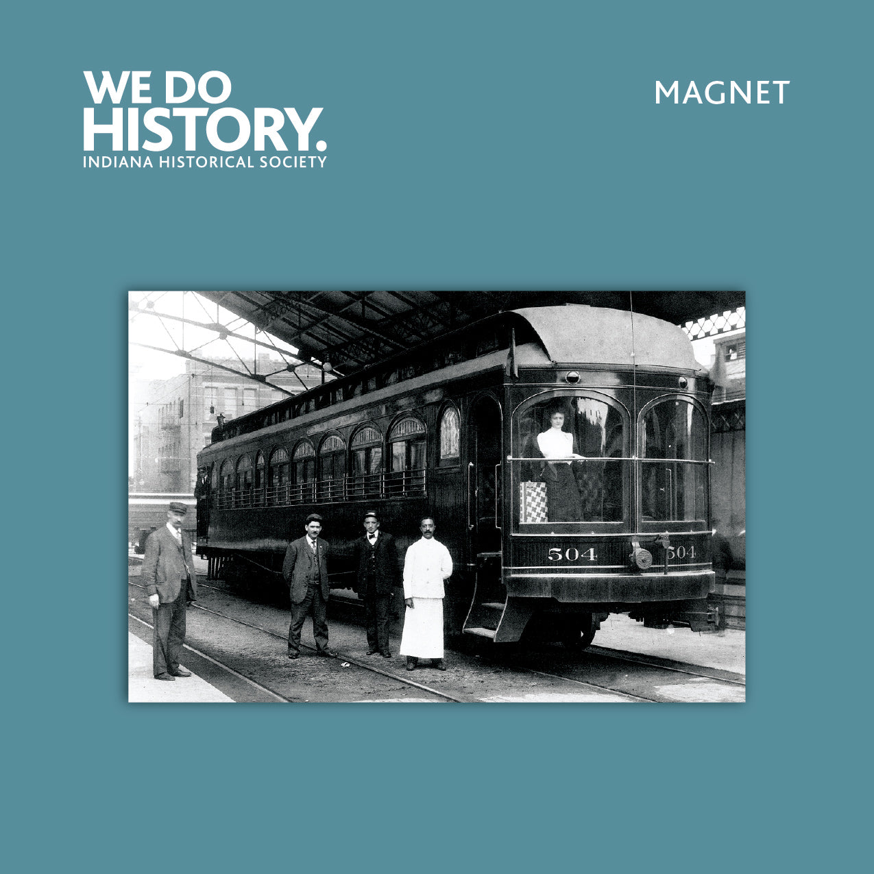 Magnet Parlor Car No. 504 and Staff