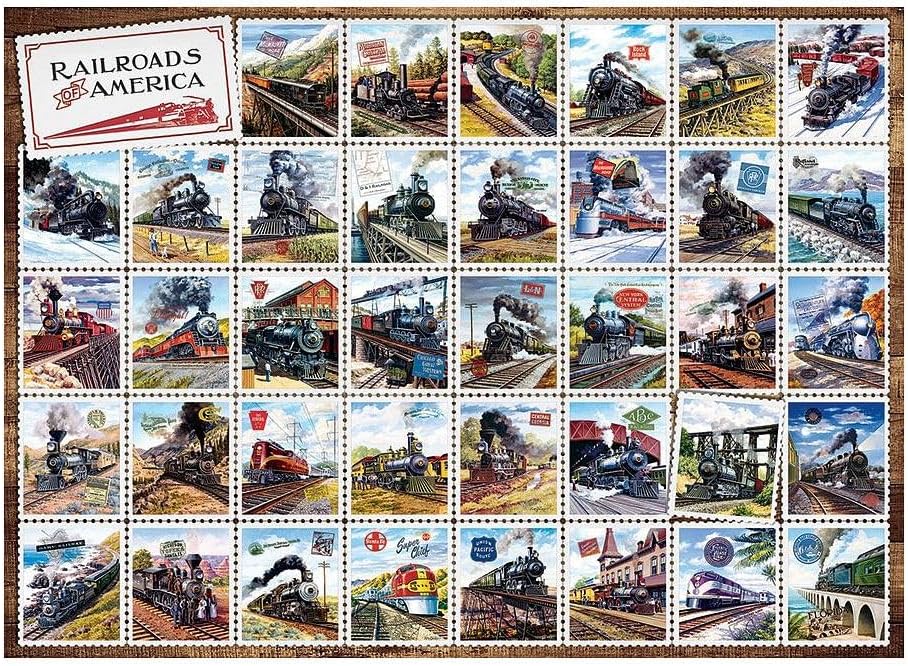 Railroads of America Puzzle, 1000 Pieces