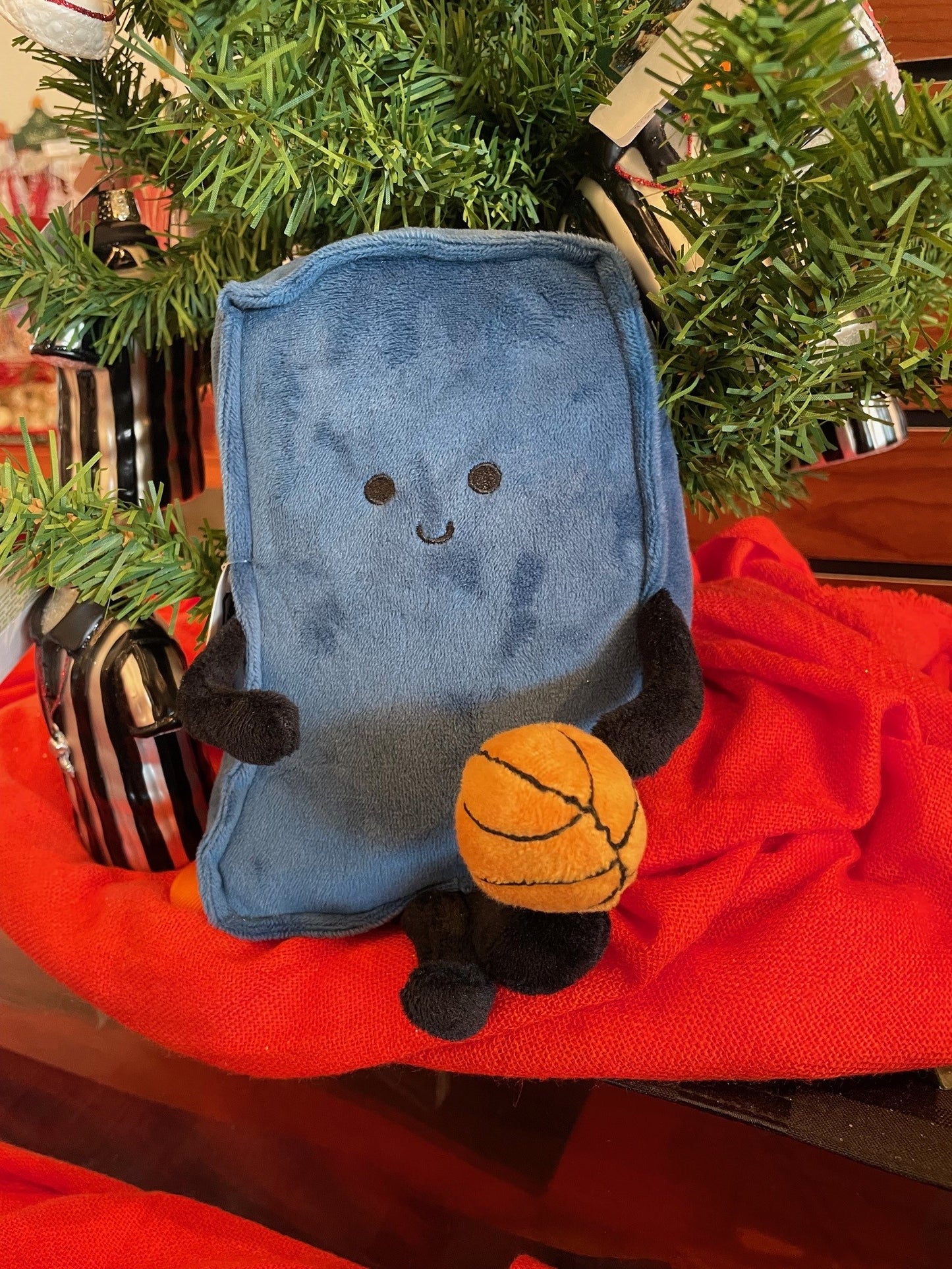 Indiana Stuffed State with Basketball USA Plushie