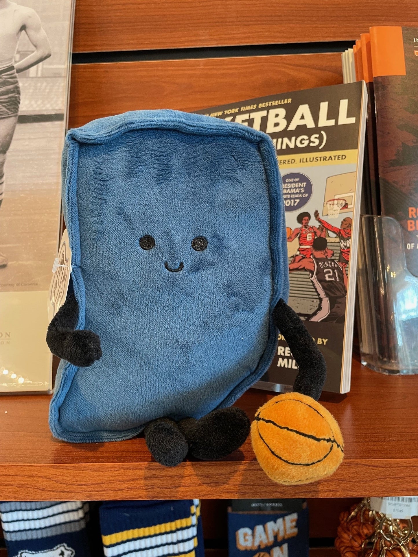 Indiana Stuffed State with Basketball USA Plushie