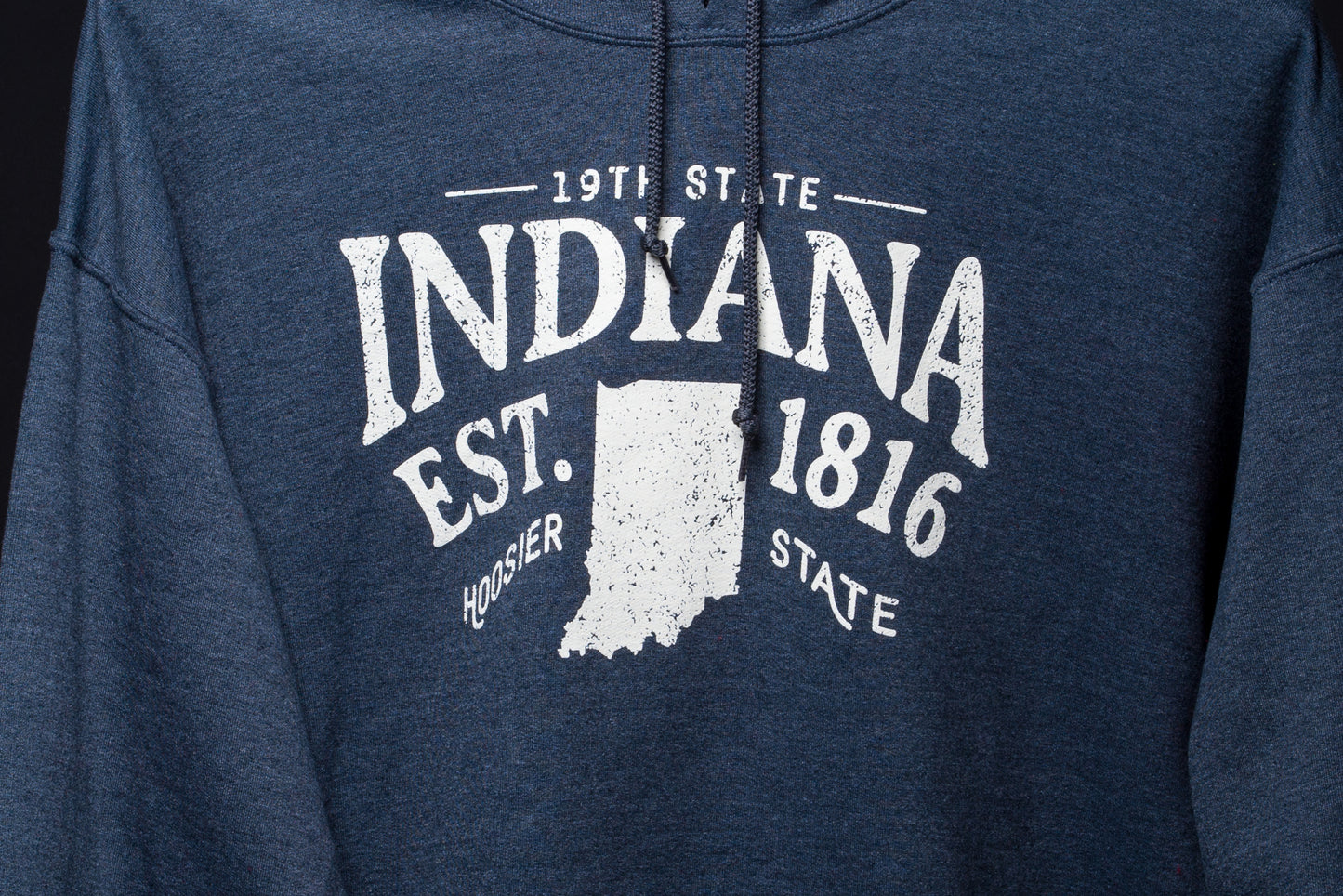 Dark Heather Indiana Est. 1816 Hooded Sweatshirt