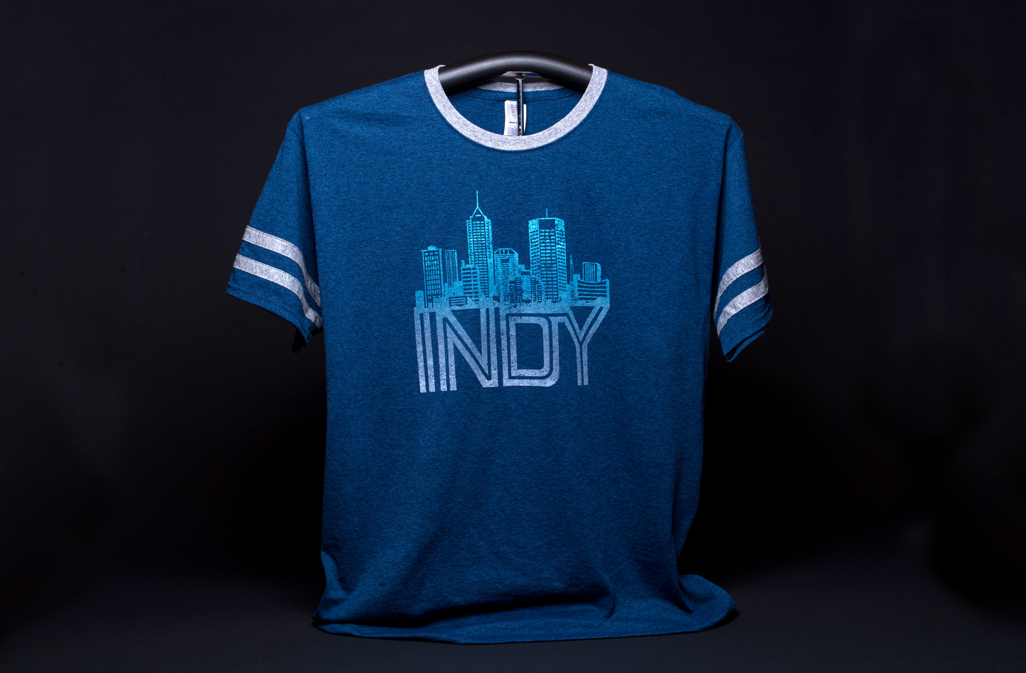 Indy Cityscape Heather Indigo T-Shirt