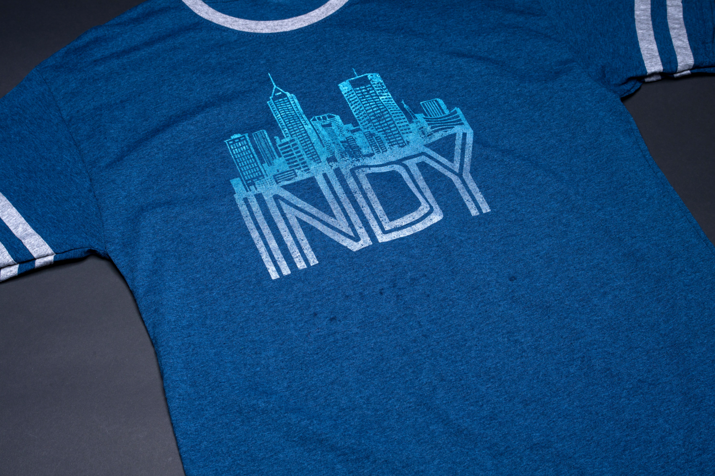 Indy Cityscape Heather Indigo T-Shirt