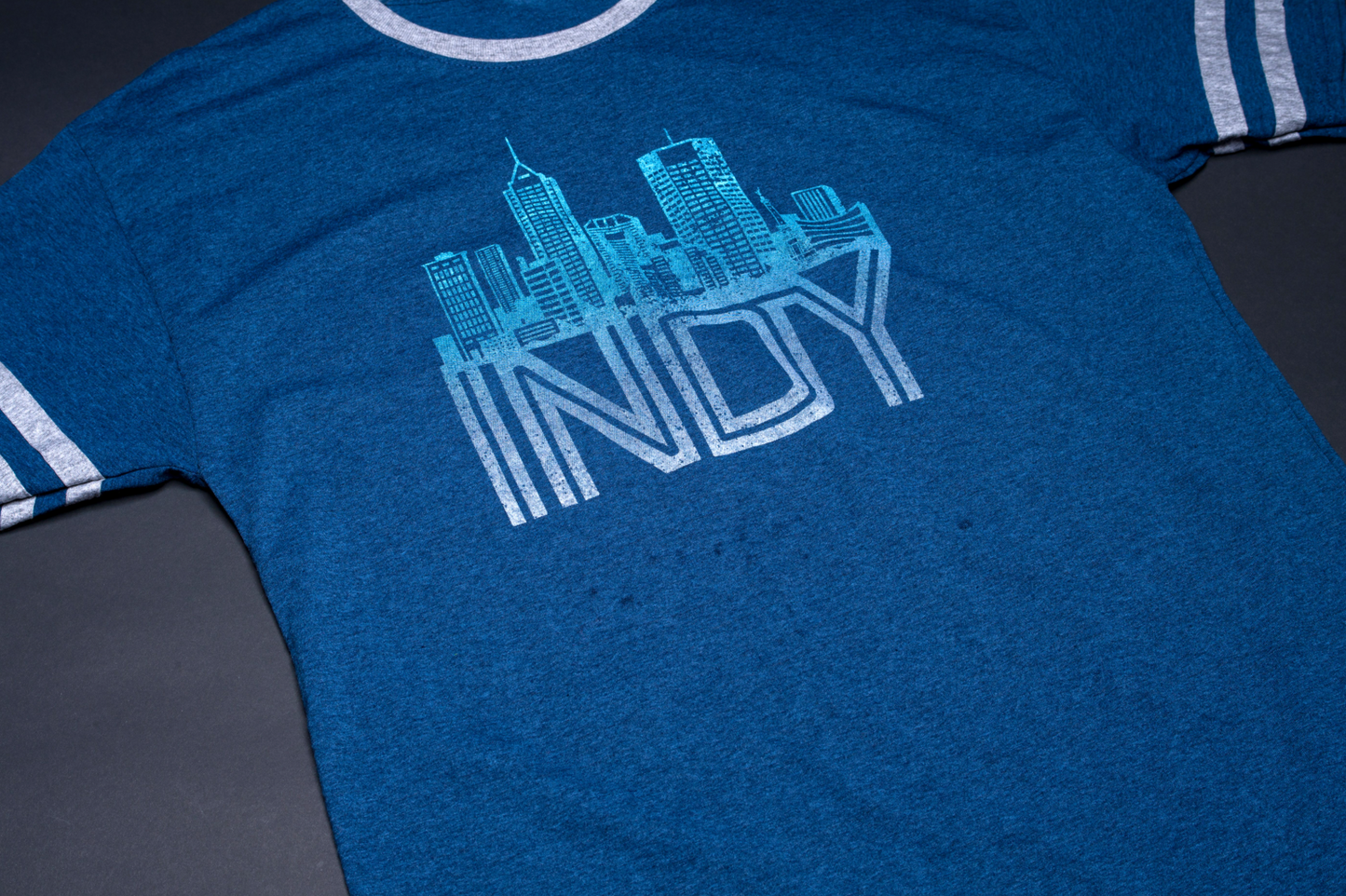 Indy Cityscape Indigo/Heather T-Shirt