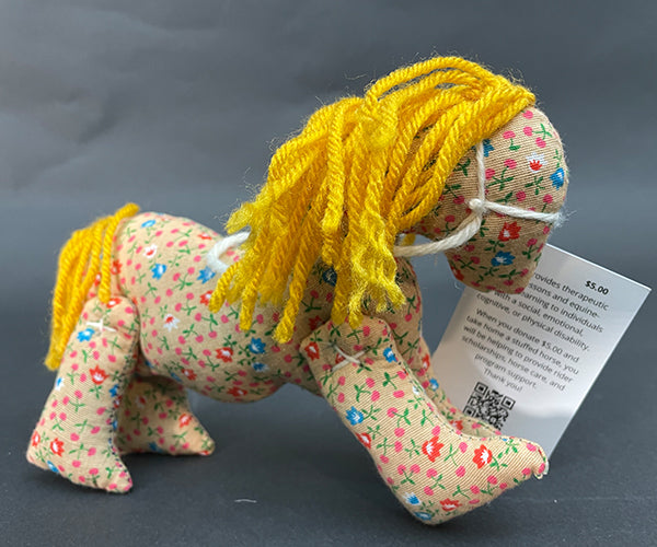 Fabric Plush Pony from Agape Therapeutic Riding Resources