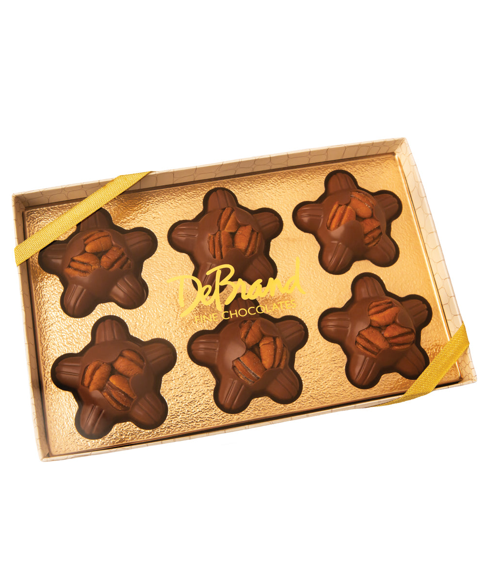 DeBrand Chocolate Caramel Pecan Patties 6 Pack