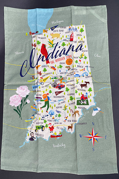 Indiana Cotton Tea Towel from Galleyware