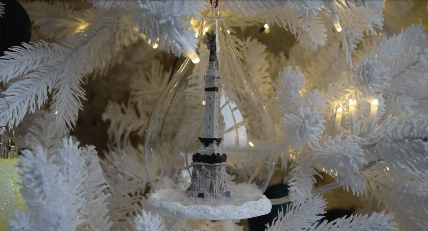 Teardrop Monument Circle Ornament