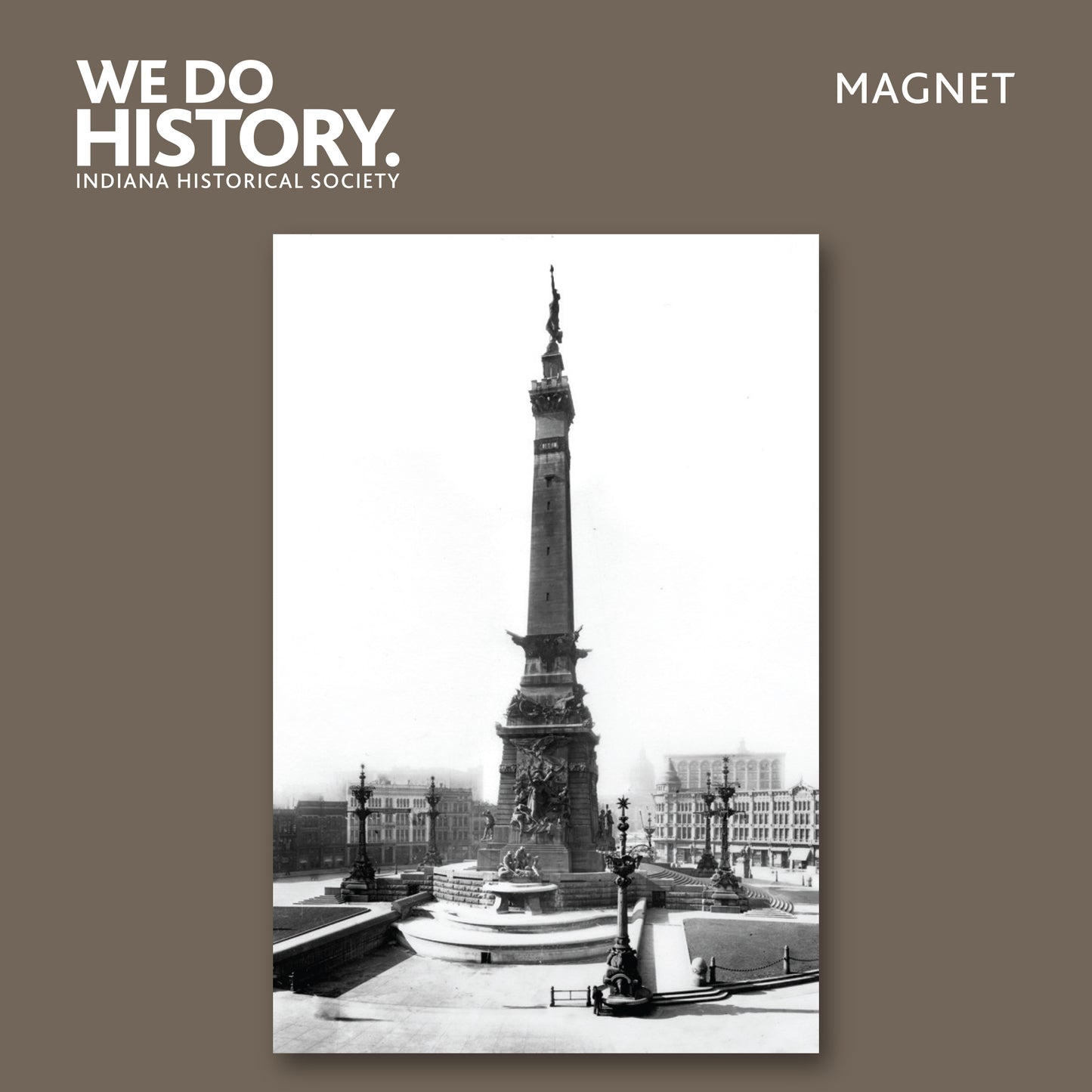 Monument Circle, Soldiers' and Sailors' Monument Carded Magnet