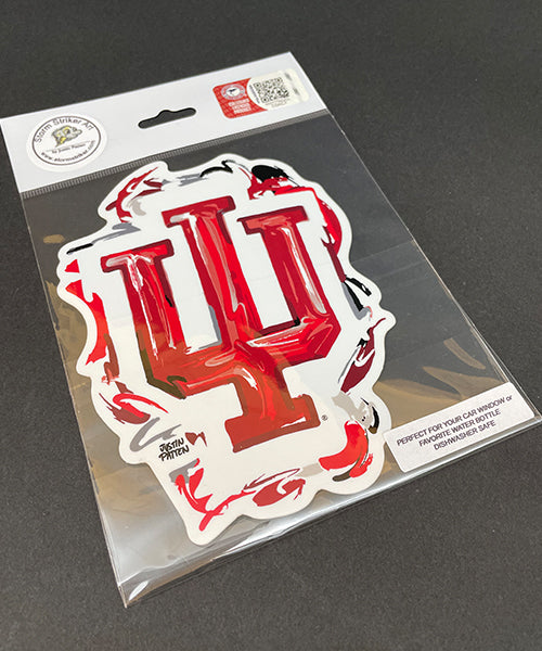 Indiana University IU Trident Vinyl Sticker by Justin Patten