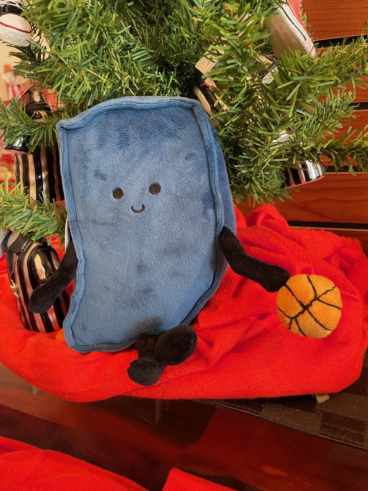 Indiana Stuffed State with Basketball USA Plushie