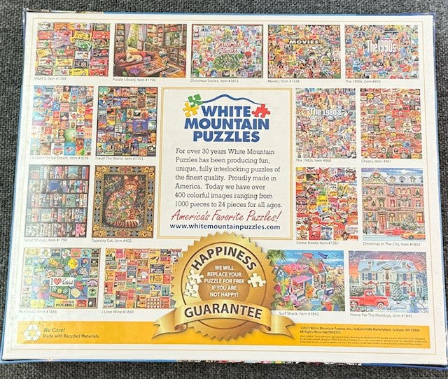 I Love Indiana 1000 Piece Puzzle from White Mountain Puzzles