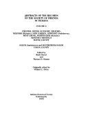 Abstracts of the Records of the Society, Vol. 2