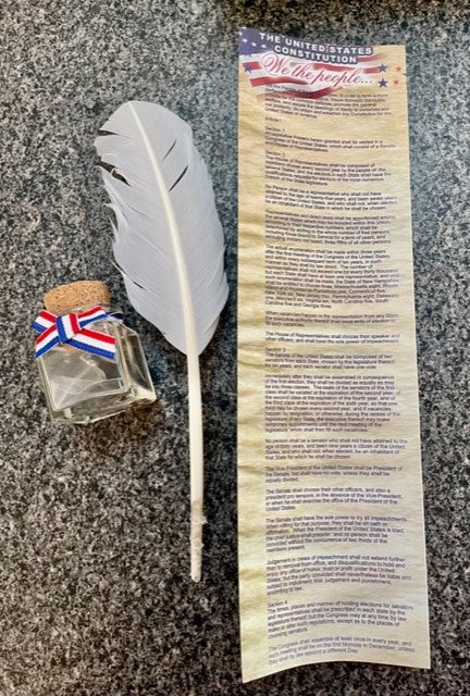 The United States Constitution with Quill & Ink Well