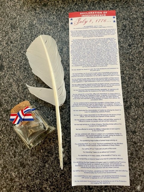 The Declaration of Independence Quill & Ink Set