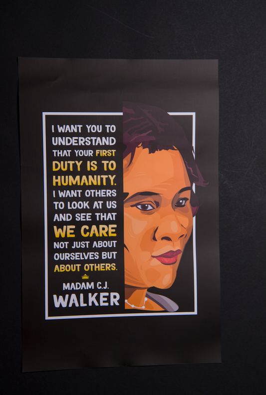Posters with Madam Walker Quote