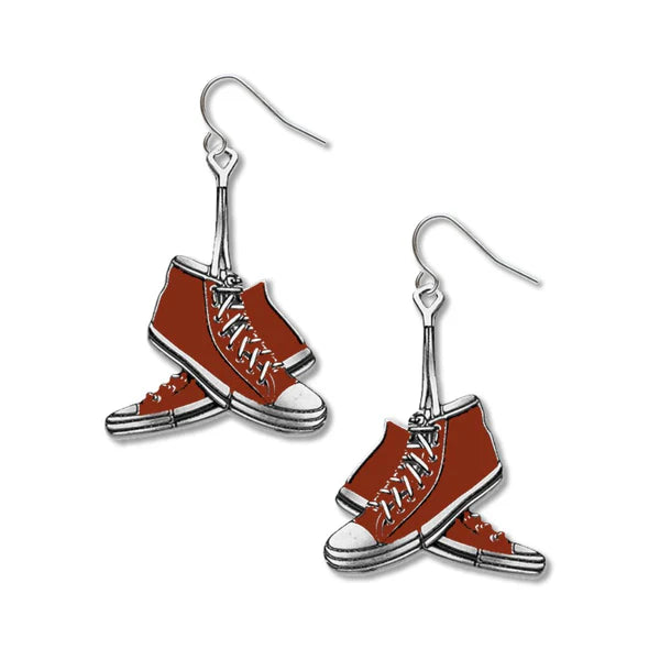 Red Sneakers Earrings by David Howell and Co.