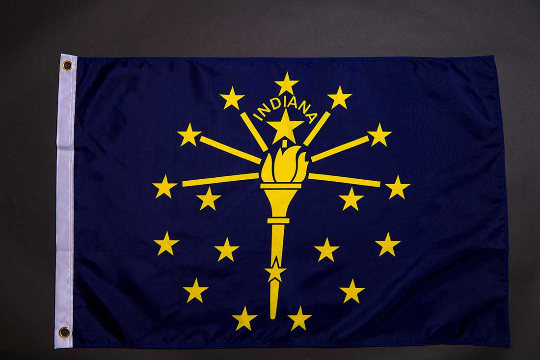 Indiana Flag 3 ft x 5 ft