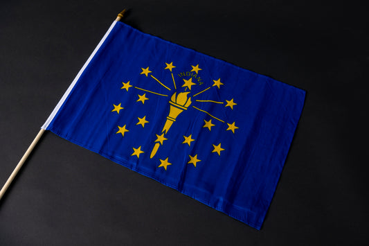 Indiana Flag 12"x18