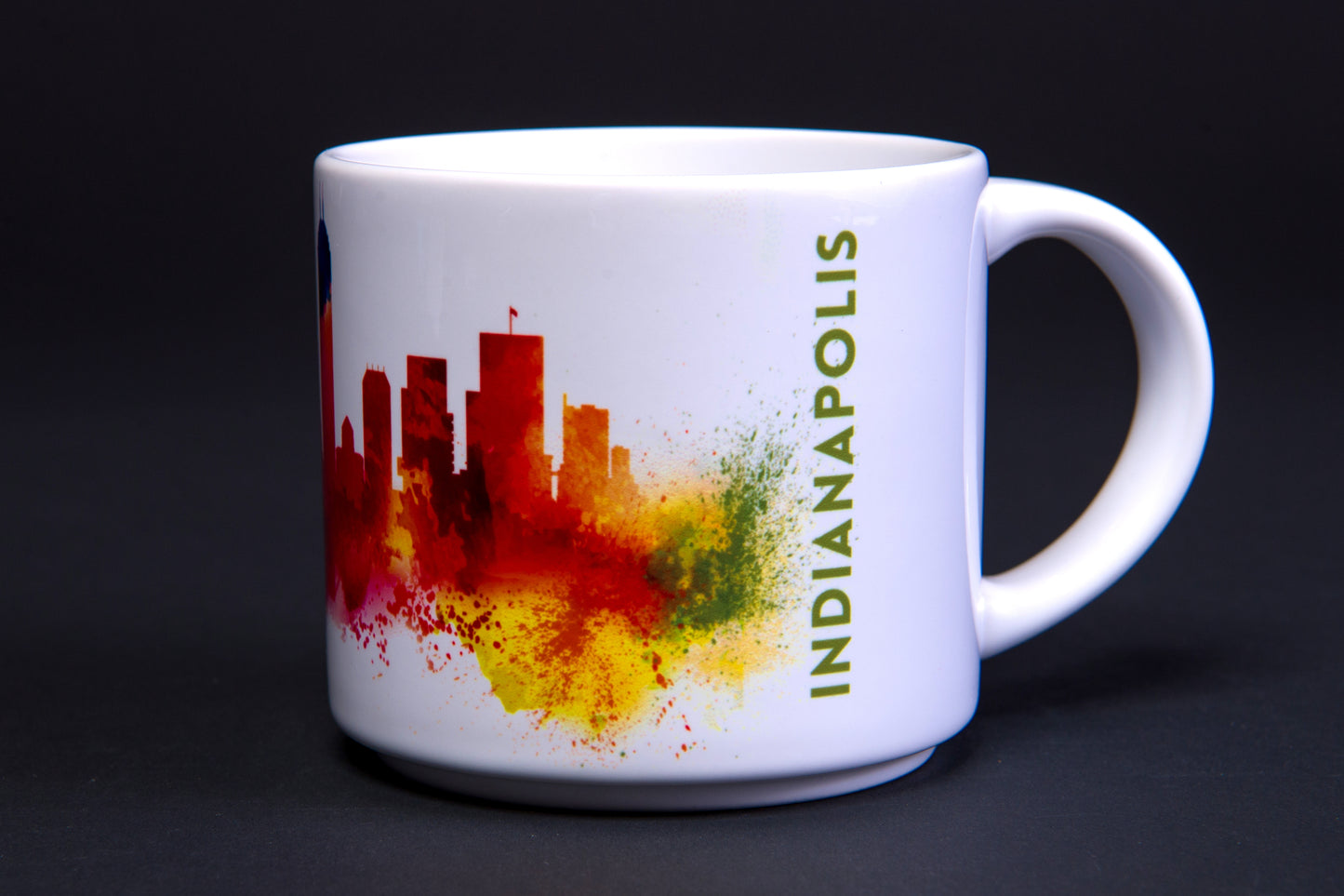 Mug Indianapolis, IN Skyline Abstract