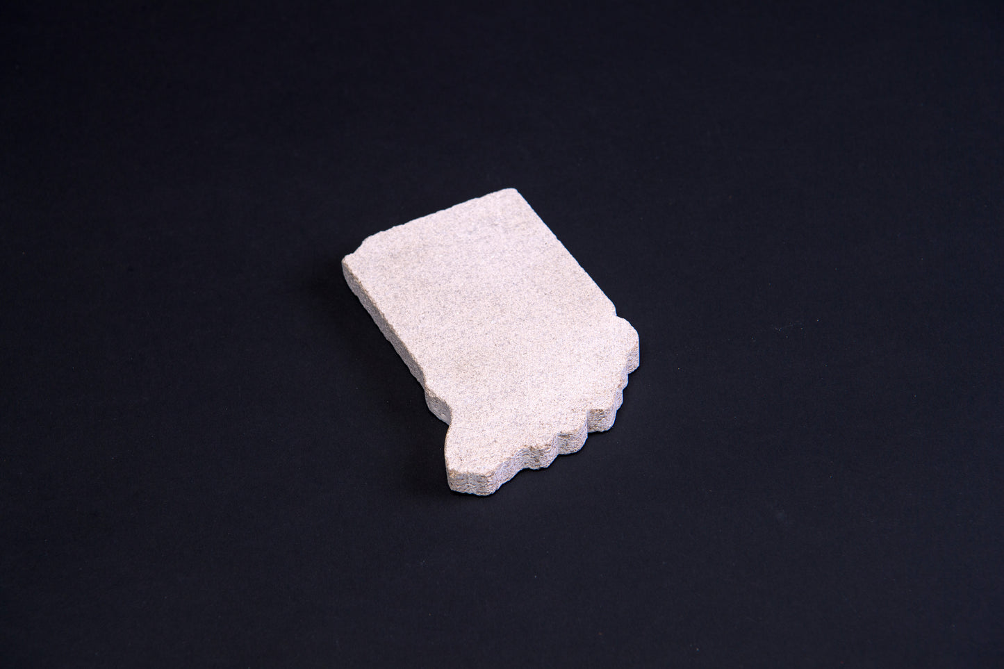 Plain Indiana Shape Limestone Paperweight