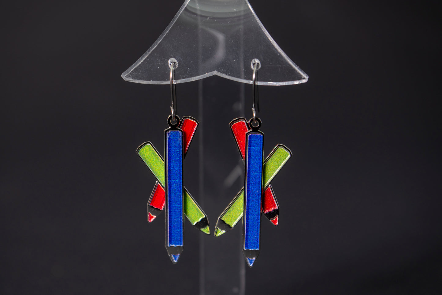 Colored Pencil Earrings by David Howell & Co.