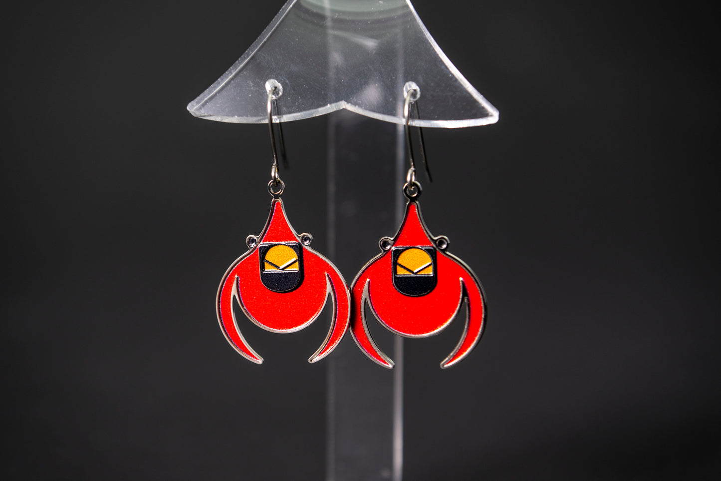 Cardinal Earrings by Charley Harper from David Howell & Co.