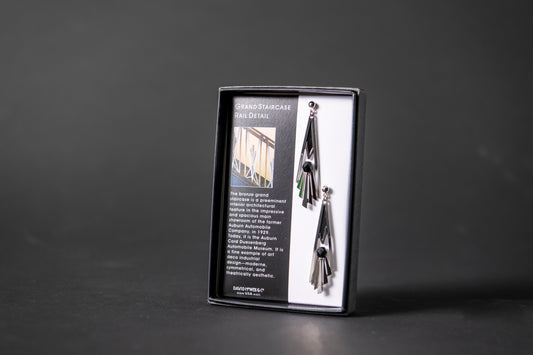 Grand Staircase Railing Earrings by David Howell & Co.