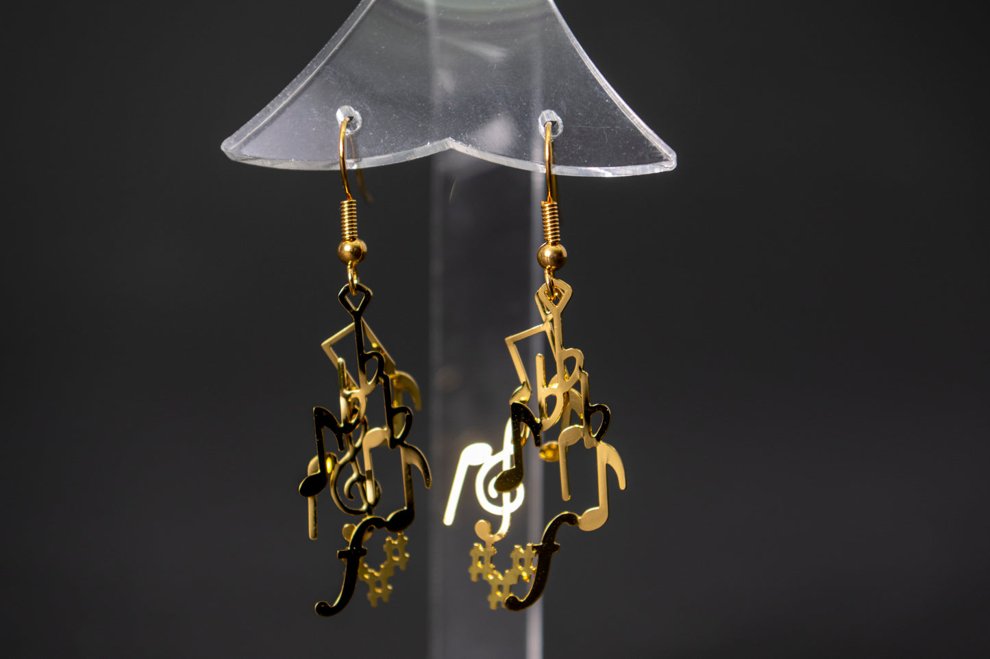 Musical Note Earrings by David Howell & Co.