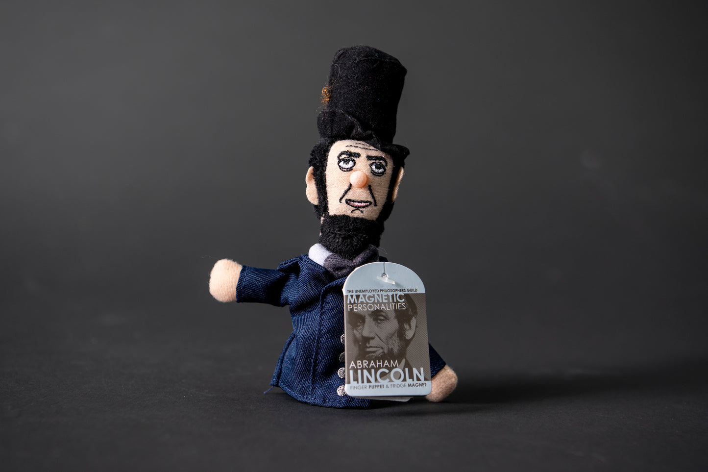 Abraham Lincoln Magnetic Personality Finger Puppet