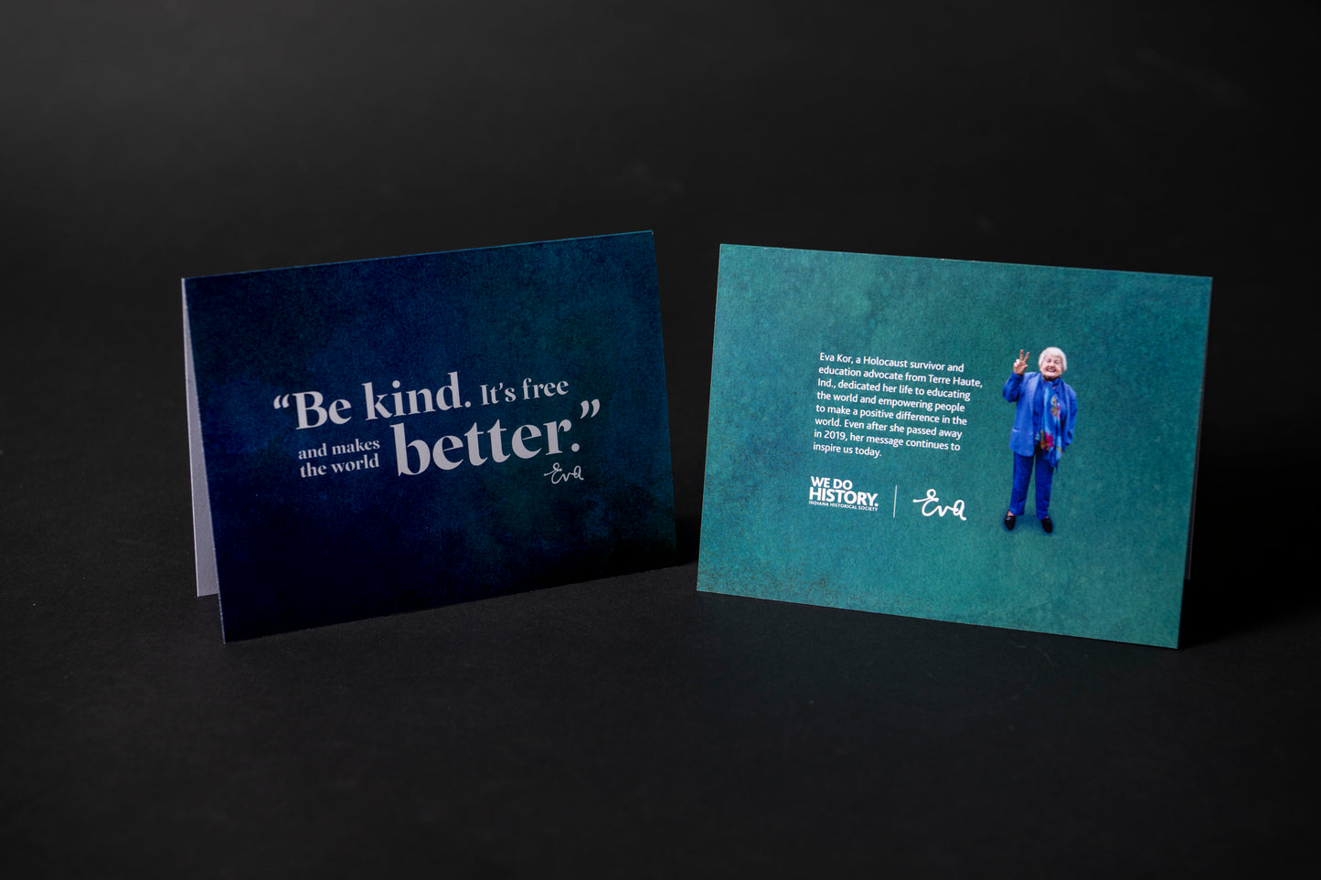 Notecard Set "Be Kind. It's Free and Makes the World Better."- Eva Kor