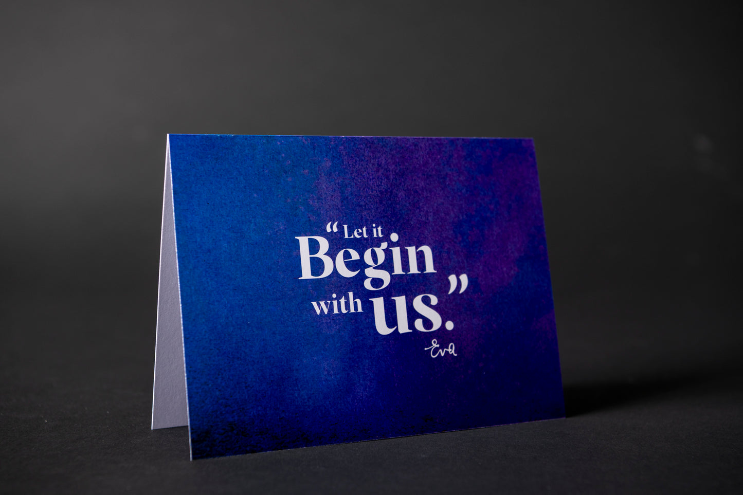 Notecard Set "Let it Begin with Us"- Eva Kor
