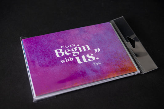 Notecard Set "Let it Begin with Us"- Eva Kor