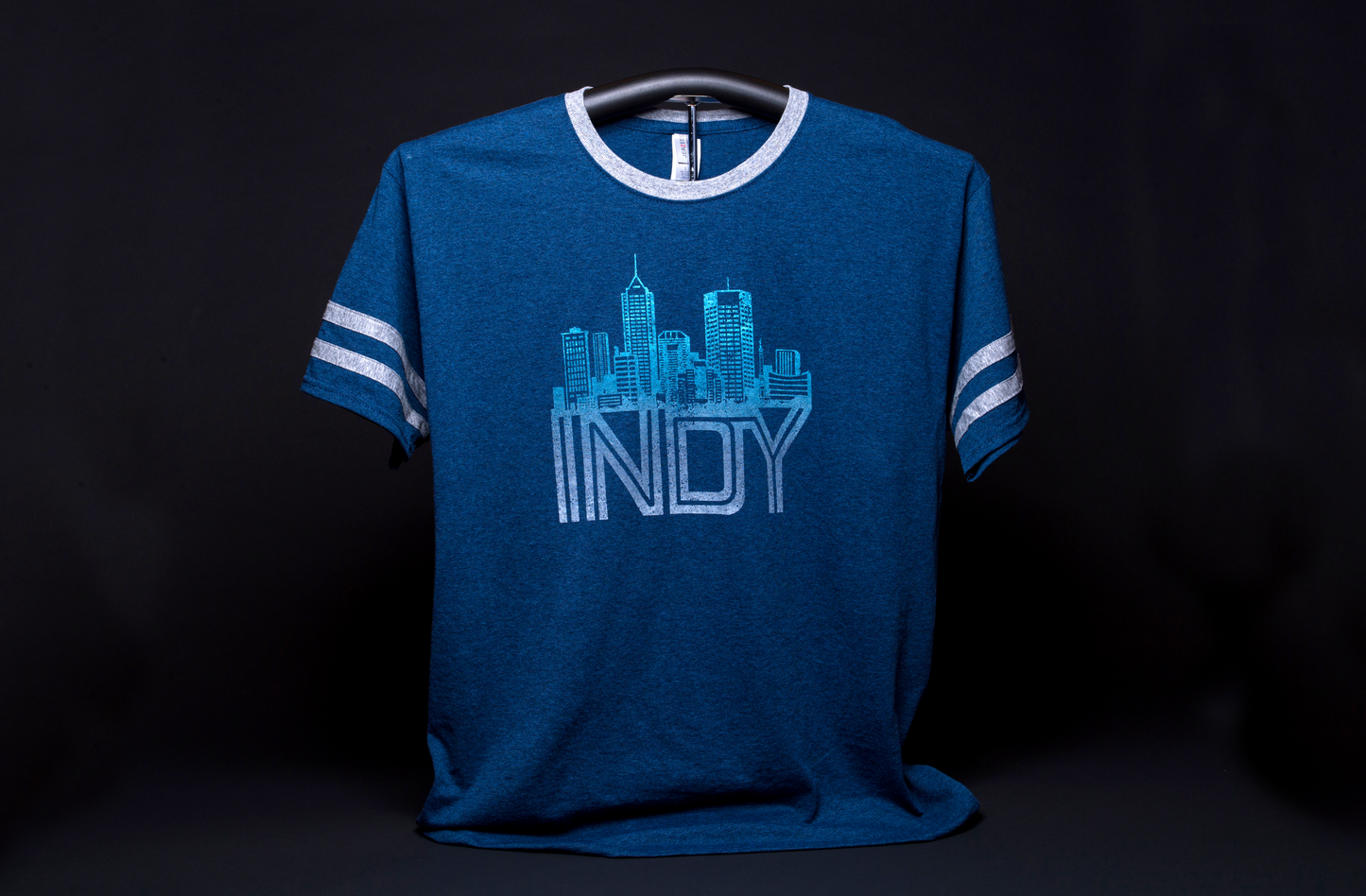 Indy Cityscape Indigo/Heather T-Shirt