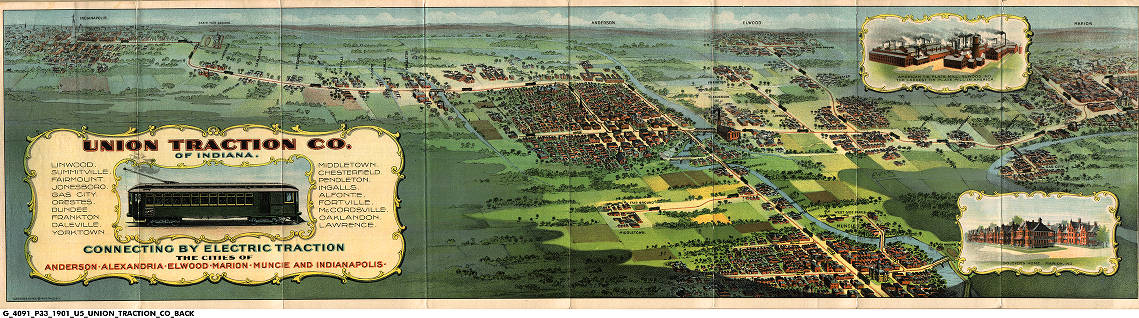 Union Traction Company of Indiana Map